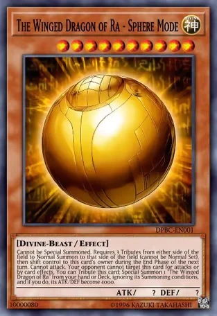 The Winged Dragon of Ra - Sphere Mode - RA01-EN007 - Super Rare - 1st Edition